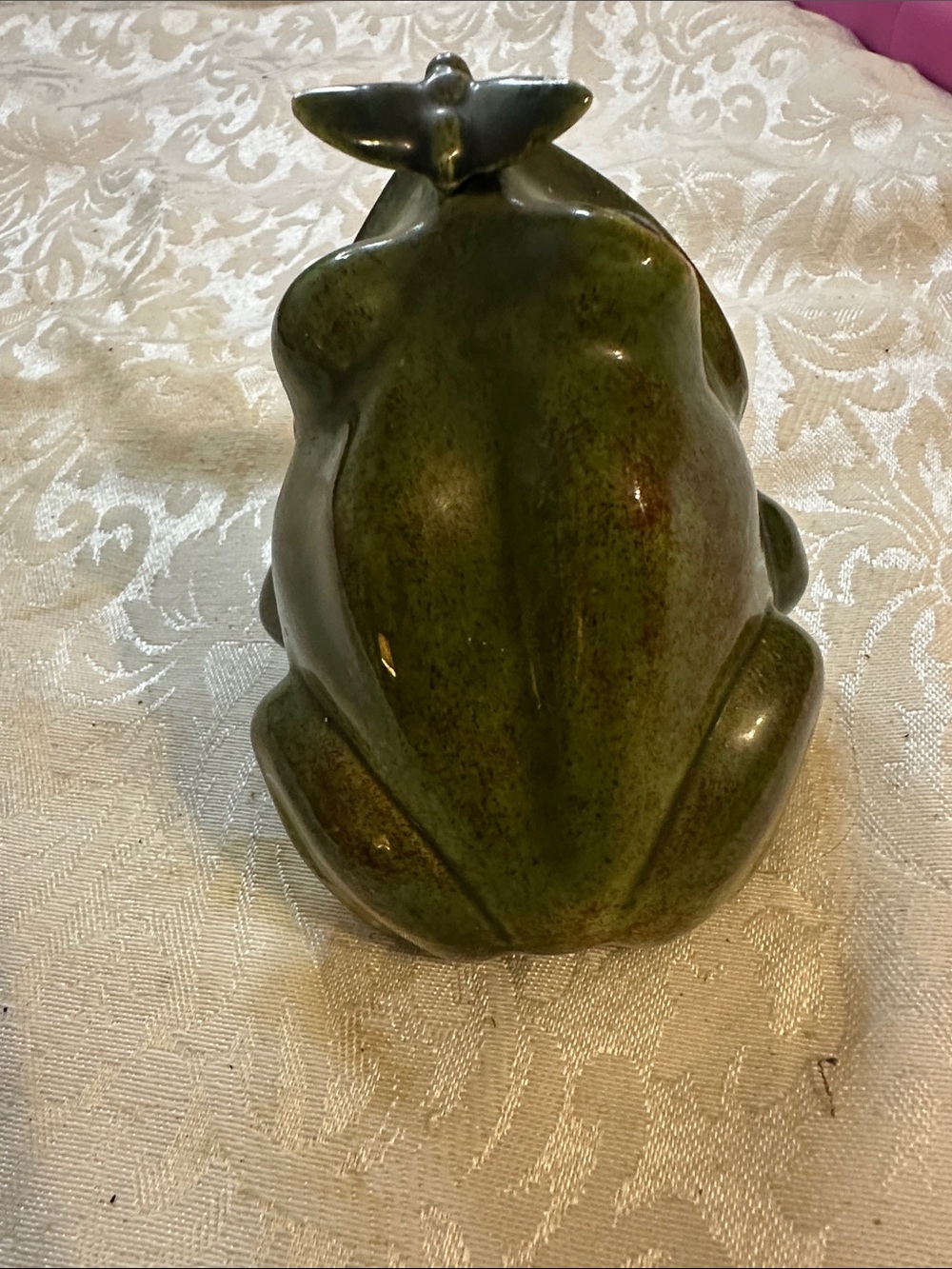Vintage Ceramic frog sponge /scrubby holder - Picture 4 of 12